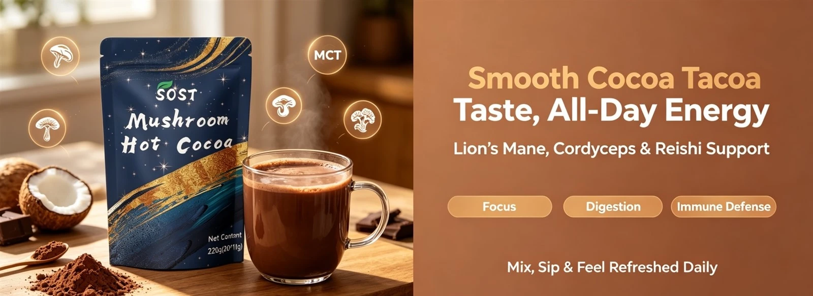 Mushroom Hot Cocoa Powder Mushroom Hot Cocoa Powder
